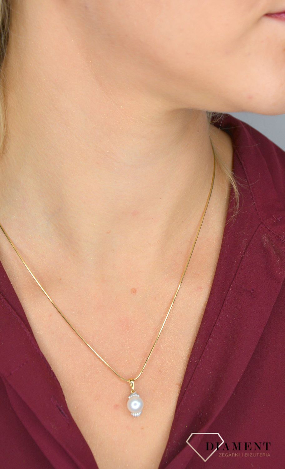 Złoty łańcuszek 585 lineczka 1 mm DIA-LAN-1087-585 1mm ✅ Złoty łańcuszek o splocie linki ✅.jpg